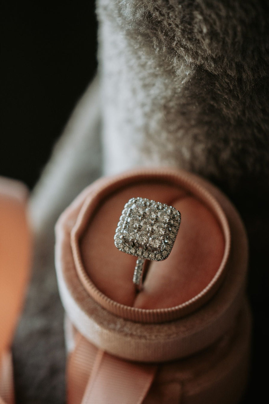 I Need You Clustered Stones Sterling Silver Ring