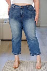 Judy Blue Wide Leg Crop Jeans