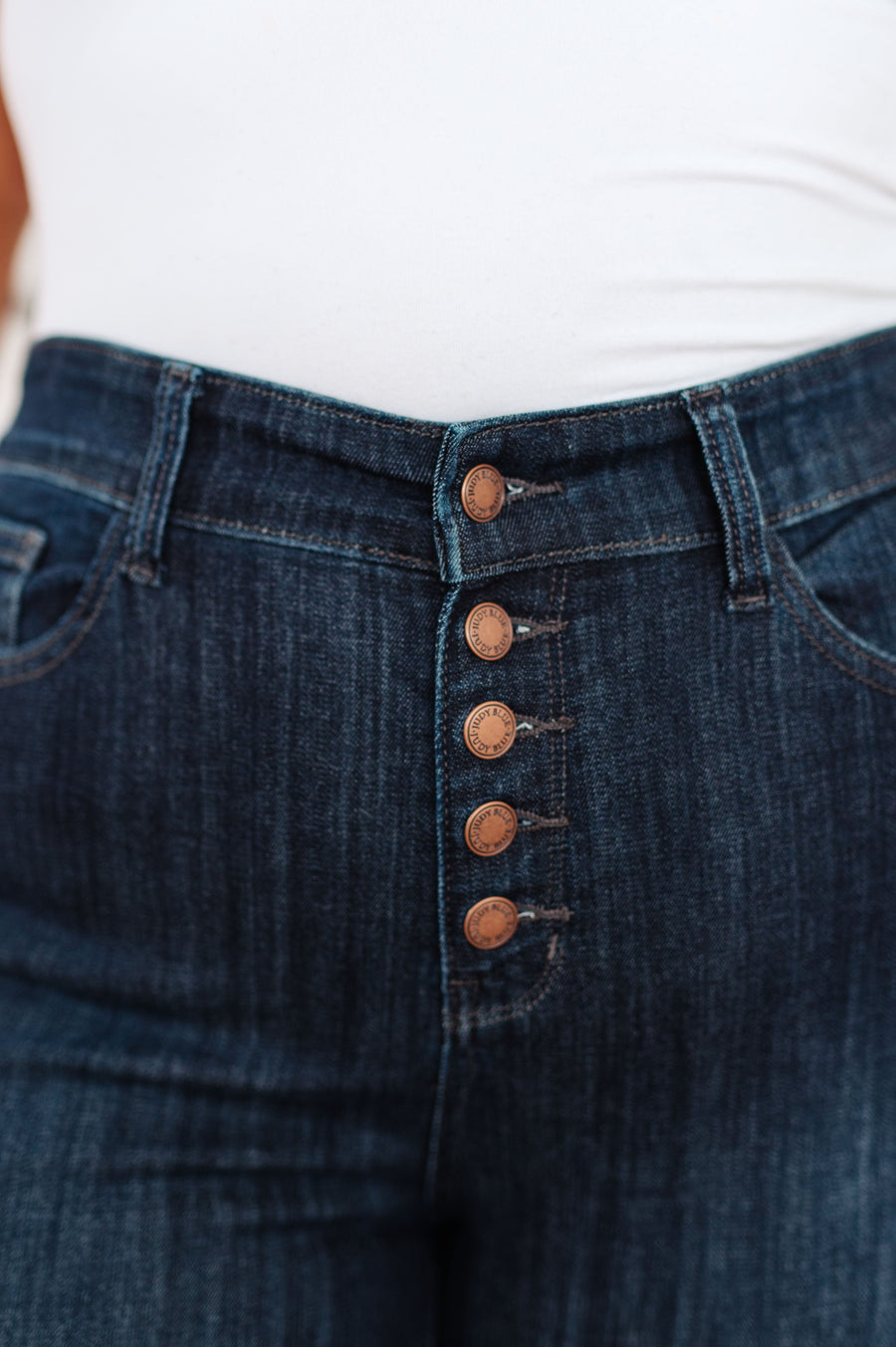 Judy Blue Button Fly Resin Skinnies