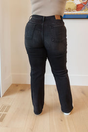 Judy Blue Washed Black Straight Denim