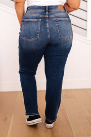 Judy Blue Thermal Straight Jeans