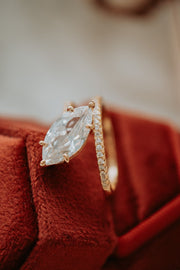 Tanya Marquise Cut Champagne Gold Ring