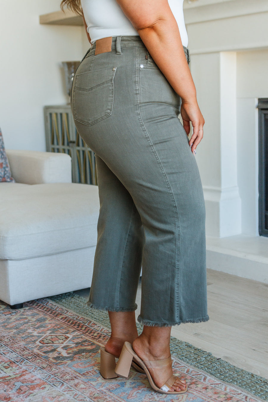 Bayker High Waist Tummy Control Judy Blue Jeans - Olive Rose Boutique