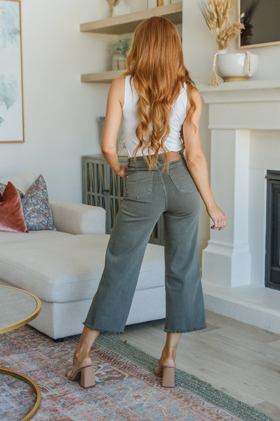 Bayker High Waist Tummy Control Judy Blue Jeans - Olive Rose Boutique