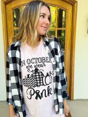 In October We Wear Pink Soft Graphic Tee