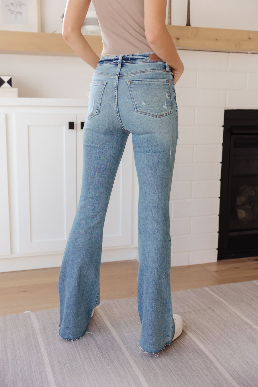 Judy Blue Destructed Flare Jeans