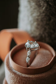 Worth Your While Pear Cut Sterling Silver Ring