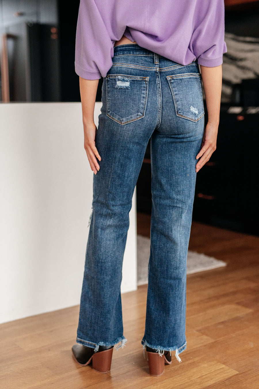 Judy Blue Dark Wash 90's Straight Jeans