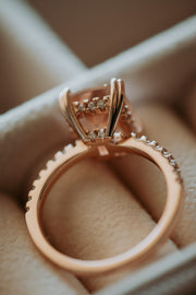 Rachel Champagne Morganite Rose Gold Ring