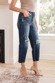 Judy Blue Distressed Crop Jeans