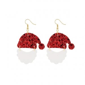 Envy Stylz Boutique Women - Accessories - Earrings Glitter Santa Earrings