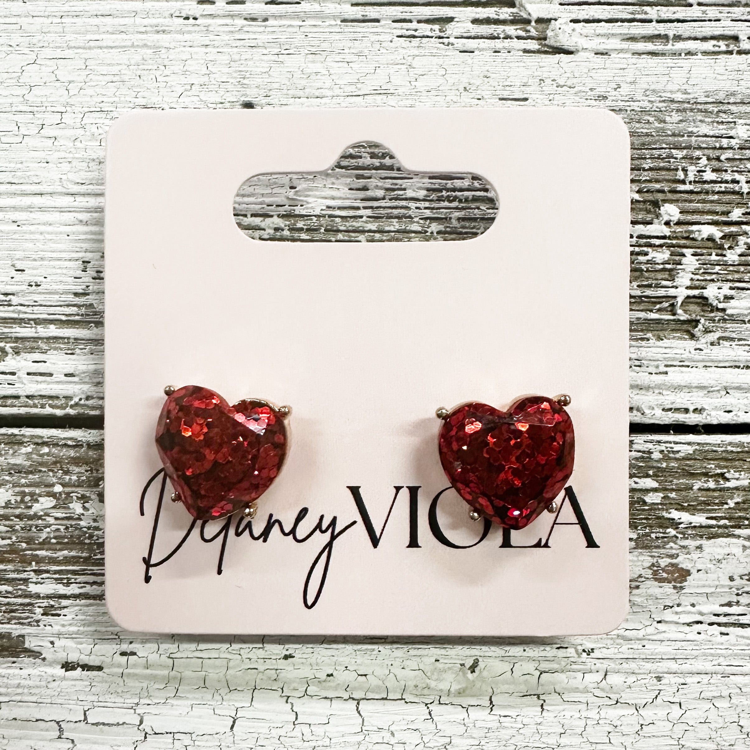 Envy Stylz Boutique Women - Accessories - Earrings Red Heart Stud Earrings