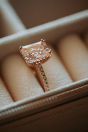 Rachel Champagne Morganite Rose Gold Ring