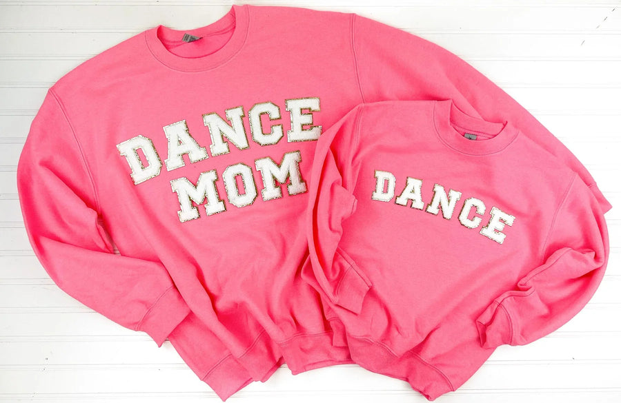 PREORDER: Dance Mom + Mini Chenille Patch Sweatshirts