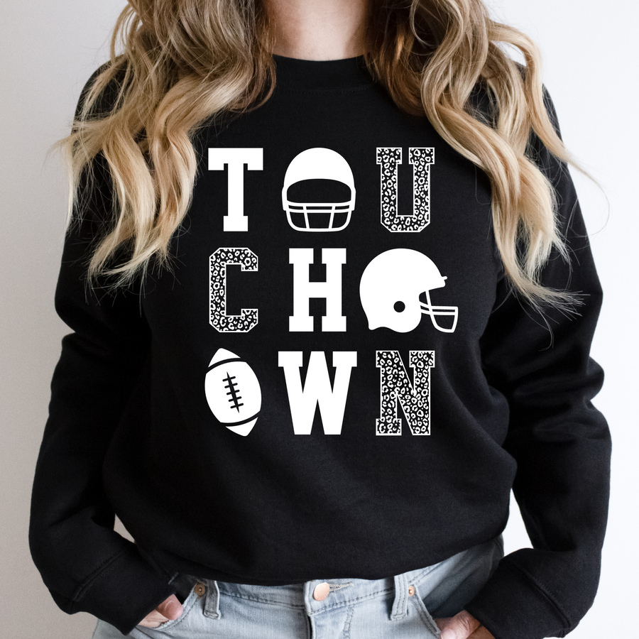 PREORDER: Touchdown Graphic Sweatshirt in Black
