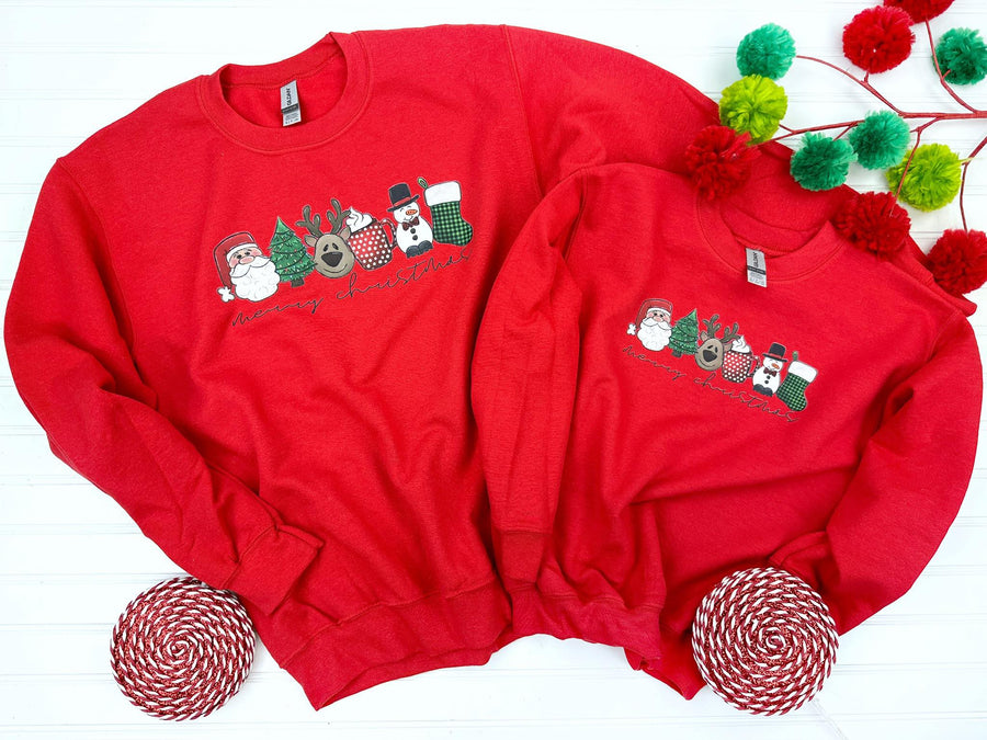 PREORDER: Matching Christmas Friends Sweatshirt in Youth Sizes