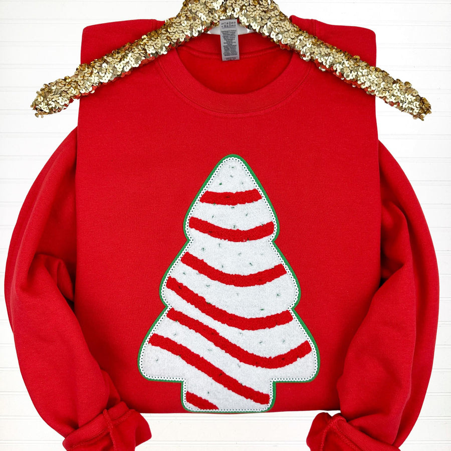 PREORDER: Holiday Snack Chenille Patch Sweatshirt