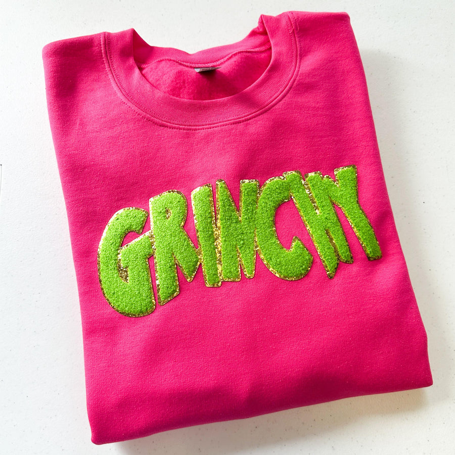 PREORDER: Green Guy Chenille Patch Sweatshirt in Three Colors