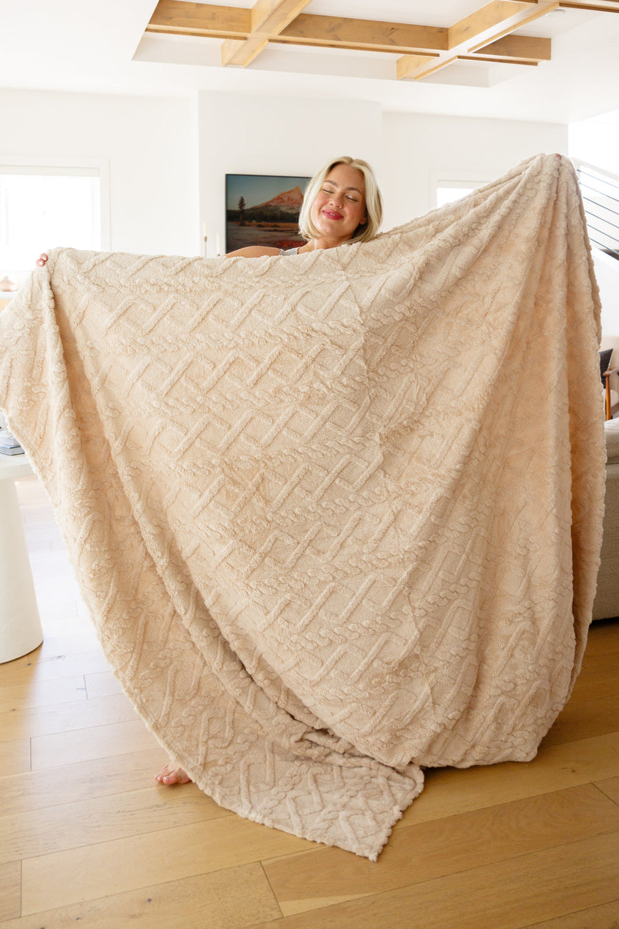 Beige Cuddle Blanket