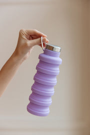 Collapsing Water Bottle in Purple