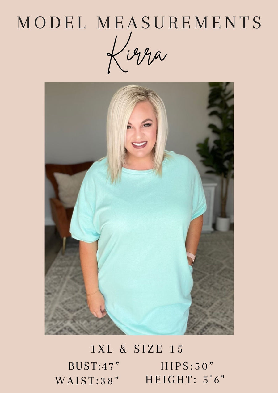 Teal Front Seam Sweater