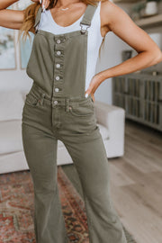Judy Blue Control Top Olive Overalls