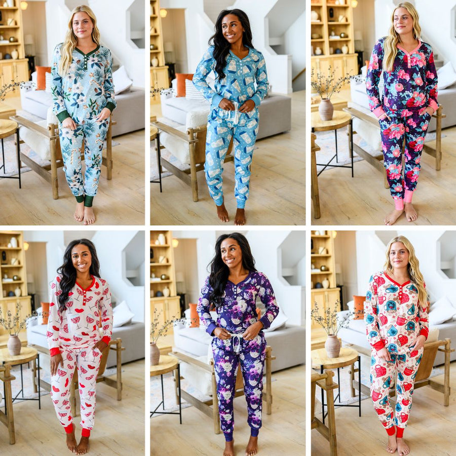 PREORDER: Winter Jogger Pajama Set In Assorted Prints