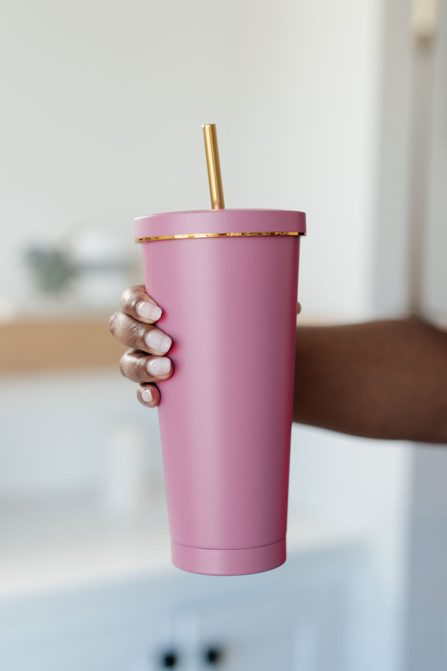 Mulberry + Gold Tumbler