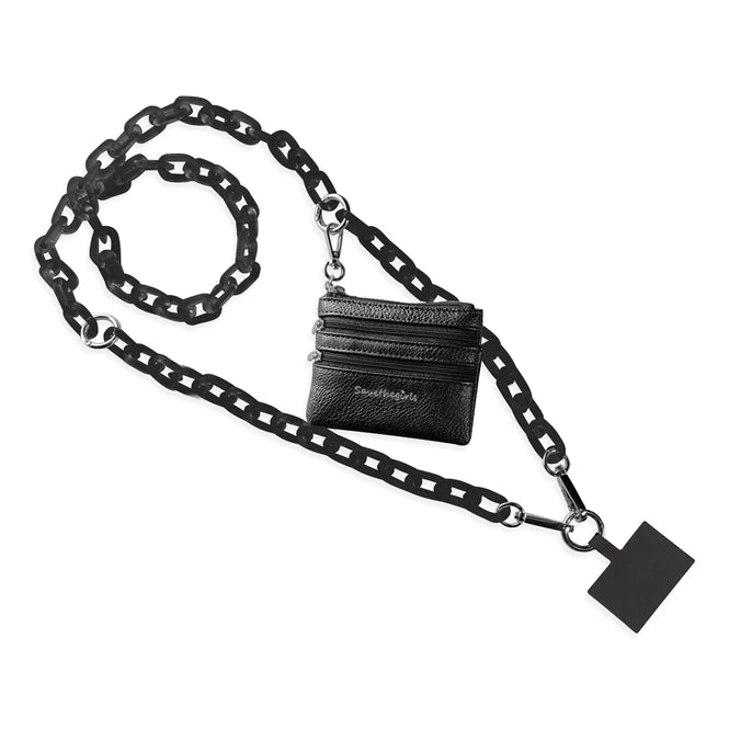 Clip & Go Chain With Zippered Pouch In Assorted Colors